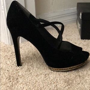 Adrianna Papell Golda Dress Pumps Black Velvet